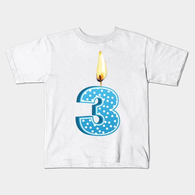 Number 3! Kids T-Shirt by SWON Design